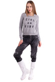RRP €110 CAPITOL COUTURE By TRISH SUMMERVILLE Sweatshirt Size S Melange Printed gallery photo number 1