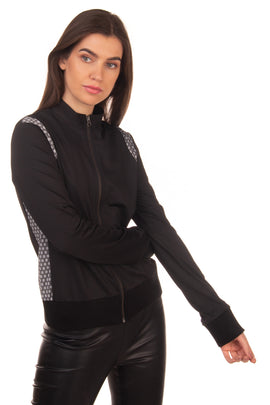 RRP €280 CAPITOL COUTURE By TRISH SUMMERVILLE Track Jacket Size 4 / S Full Zip