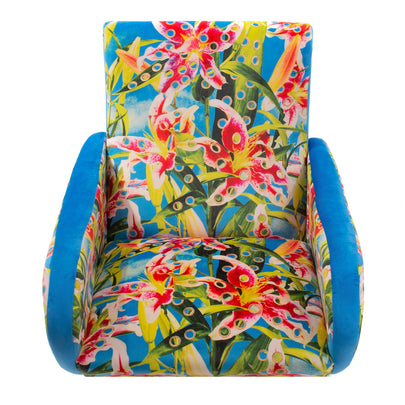RRP €985 SELETTI WEARS TOILETPAPER Armchair Flowers with holes Made in Italy