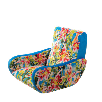 RRP €985 SELETTI WEARS TOILETPAPER Armchair Flowers with holes Made in Italy gallery photo number 4