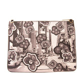 BAGGHY Clutch Bag Pouch Leather Details Printed Zip Made in Italy gallery photo number 2