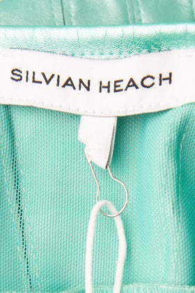 SILVIAN HEACH Jacket Size XXS PU Leather Mesh Insert Full Zip Crew Neck gallery photo number 6