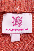 RRP €125 MAURO GRIFONI Cardigan Size 8Y Lame Effect Belt Y-Neck Made in Italy gallery photo number 7