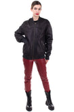 RRP €3020 MR & MRS ITALY Leather Bomber Jacket Size M Lamb Fur Inside Full Zip gallery photo number 2