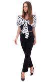 OFF-WHITE Spotted Bolero Jacket Size IT 38 / XS Pleated Off The Shoulder gallery photo number 1