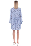 RRP €225 GANNI Tunic Dress Size 40 / L Floral Gathered Bishop Sleeve Mock Neck gallery photo number 6