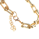 8 Multi Chain 4 Bracelets Set Gold Tone Adjustable Length Lobster Clasp gallery photo number 6