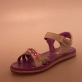 SKECHERS Ankle Strap Sandals Size 34 UK 1.5 US 2.5 LED Lights Glitter Flowers gallery photo number 7