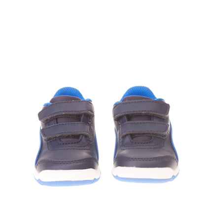 PUMA STEPFLEEX FS SL V Sneakers Size 20 UK 4 US 5 Blue Logo Padded Topline gallery photo number 2