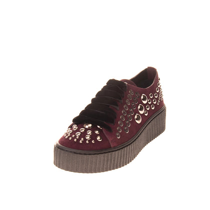 RRP €270 PINKO Suede Leather Sneakers Size 36 UK 3-3.5 US 6 Studded Flatform gallery photo number 1
