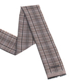 RRP €360 MISSONI Wool Shawl - Wrap Scarf Tartan Embroidered Logo Made in Italy gallery photo number 1