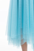 CAPPELLINI By PESERICO Tulle Flare Skirt Size IT 42  / M Asymmetric Hem RRP €230 gallery photo number 6