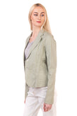 RRP €195 DKNY Denim Blazer Jacket Size M Unlined Single Breasted Made in Italy gallery photo number 2