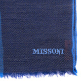 RRP €360 MISSONI 100% Wool Long Shawl / Wrap Scarf Colour Block Made in Italy gallery photo number 5