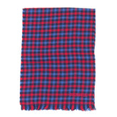RRP €360 MISSONI Wool Long Shawl Wrap Scarf Tartan Frayed Edges Made in Italy gallery photo number 1