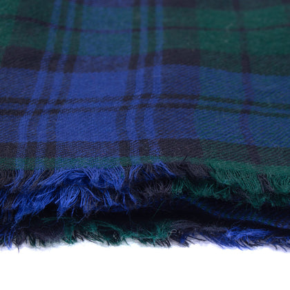 RRP €360 MISSONI 100% Wool Oversized Square Scarf Tartan Pattern Made in Italy gallery photo number 4