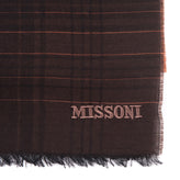 RRP €250 MISSONI Long Rectangle Scarf Wool Blend Plaid Lightweight Made in Italy gallery photo number 2