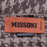MISSONI Long Shawl/Wrap Scarf Wool Blend Houndstooth Made in Italy RRP €320 gallery photo number 5