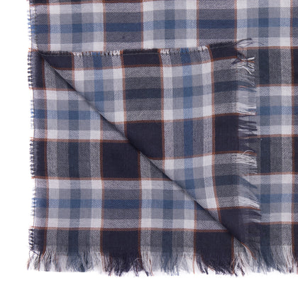 RRP€360 MISSONI Silk & Wool Shawl / Wrap Scarf Long Tartan Pattern Made in Italy gallery photo number 3