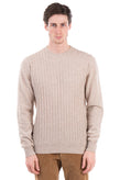 RRP €145 MESSAGERIE Jumper Size 3XL Thin Wool Blend Ribbed Melange Made in Italy gallery photo number 5