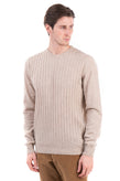 RRP €145 MESSAGERIE Jumper Size 3XL Thin Wool Blend Ribbed Melange Made in Italy gallery photo number 6
