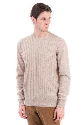 RRP €145 MESSAGERIE Jumper Size 3XL Thin Wool Blend Ribbed Melange Made in Italy gallery photo number 6