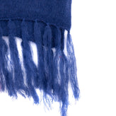8 Shawl / Wrap Scarf Merino & Mohair Wool Blend Tassels Two Tone Made in Italy gallery photo number 4