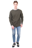 RRP €120 HACKETT Lambswool Jumper Size XL Thin Knit Melange Effect Crew Neck gallery photo number 2