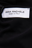 ANNA RACHELE Trapeze Dress Size IT 44 / M Black Drawcord Waist Made in Italy gallery photo number 7