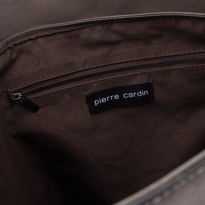PIERRE CARDIN Tote Bag Large PVC Leather Saffiano Panel Two Handles Zip Closure gallery photo number 7