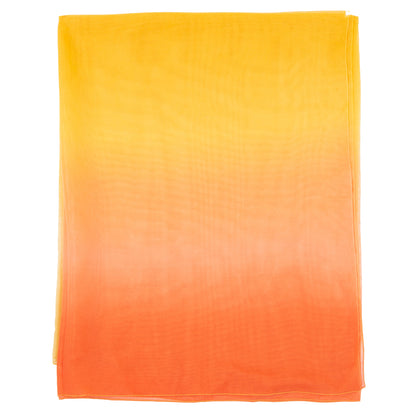 GEORGE J. LOVE Crepe Rectangle Scarf See Through Ombre Effect Made in Italy gallery photo number 1
