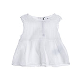 LE PETIT COCO Smock Dress Size 3M Crinkled Keyhole Back Made in Italy gallery photo number 1