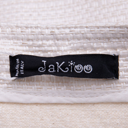 RRP€140 MONNALISA JAKIOO Raffia Blazer Jacket Size M 15Y Raw Edges Made in Italy gallery photo number 5