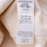 RRP€140 MONNALISA JAKIOO Raffia Blazer Jacket Size M 15Y Raw Edges Made in Italy gallery photo number 6