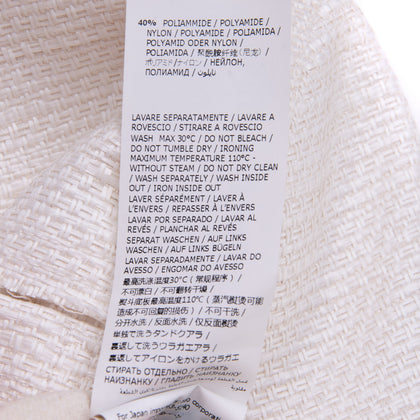 RRP€140 MONNALISA JAKIOO Raffia Blazer Jacket Size M 15Y Raw Edges Made in Italy gallery photo number 7