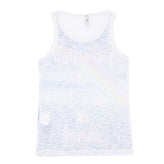 PLEASE Vest Top Size M / 8Y Burn-Out Effect Printed Front Made in Italy gallery photo number 2