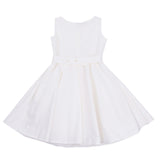 RRP €205 PRINCIPESSA Fit & Flare Dress Size 36 / 8-9Y Linen Blend Made in Italy gallery photo number 2