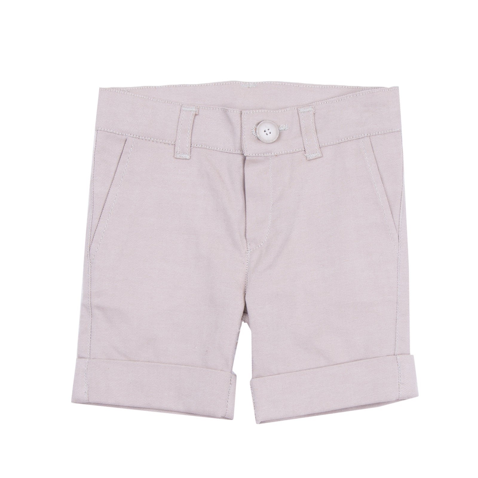 ALETTA Chino Shorts Size 6M / 68 CM Turn-Up Cuffs Adjustable Waist Made in Italy gallery main photo