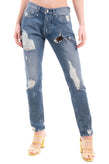 RRP €135 OAK Jeans Size 24 Ripped Style Garment Dye Button Fly Made in USA gallery photo number 2