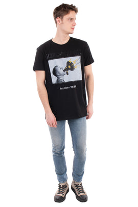 TOM REBL x PERRY COLANTE T-Shirt Top Size XXL 'SCHWEIGEN IST GOLD' Made in Italy