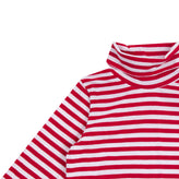 STELLA JEAN Jersey Top Size 4Y Striped Long Sleeve Polo Neck Made in Italy gallery photo number 3