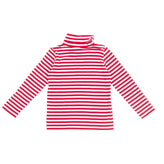 STELLA JEAN Jersey Top Size 4Y Striped Long Sleeve Polo Neck Made in Italy gallery photo number 2