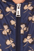 ADD Longline Bomber Jacket Size 42 / S Clover Print Water Repellent Unlined gallery photo number 4