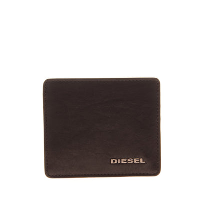 DIESEL 'FRESH STARTER' JOHNAS I Leather Wallet Card Holder Case Grainy Panel