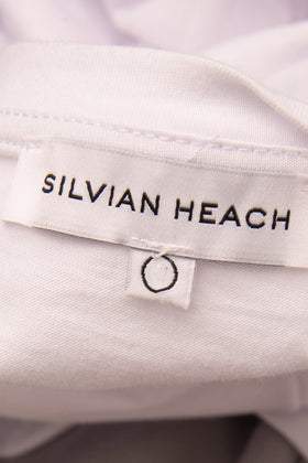 SILVIAN HEACH T-Shirt Top Size M Coated Front Short Sleeve Boat Neck gallery photo number 5