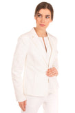 RRP €105 FRACOMINA Blazer Jacket Size M Lace Insert Single Breasted Notch Lapel gallery photo number 2