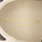 RRP €160 KURT GEIGER Leather Sneakers EU 34.5 UK 2 US 3 Stripes Logo Low Top gallery photo number 9