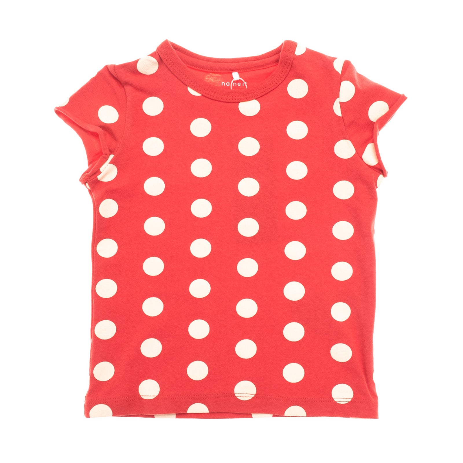 NAME IT MINIMIZE T-Shirt Top Size 6-9M / 74CM Polka Dot Pattern Short Sleeve gallery main photo