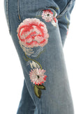 RRP €210 ATOS LOMBARDINI Jeans Size 26 Stretch Distressed Style Faded Floral gallery photo number 6