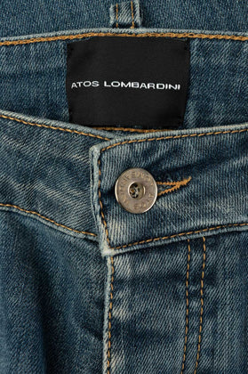 RRP €210 ATOS LOMBARDINI Jeans Size 26 Stretch Distressed Style Faded Floral gallery photo number 7